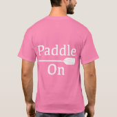 Paddle on Design - Mannen Basic T-Shirt (Achterkant)