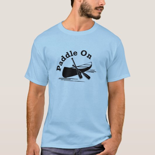 Paddle on Design - Mannen Basic T-Shirt (Voorkant)