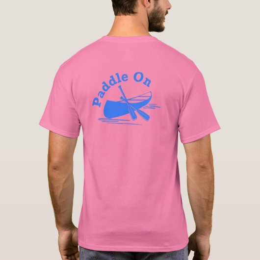 Paddle on Design - Mannen Basic T-Shirt (Achterkant)