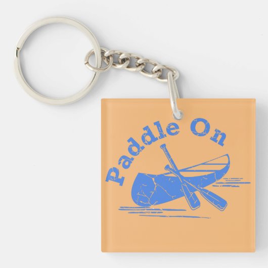 Paddle On Design - Square (dubbelzijdig) Magnet Sleutelhanger (Voorkant)