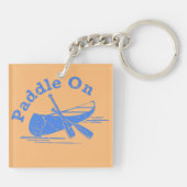 Paddle On Design - Square (dubbelzijdig) Magnet Sleutelhanger (Achterkant)