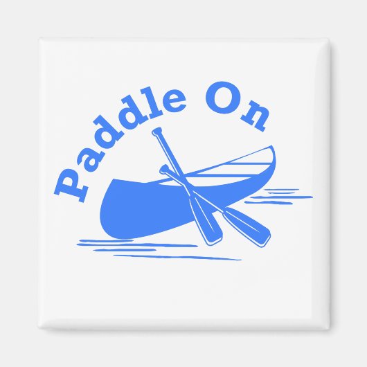 Paddle on Design - Square Magnet (Voorkant)