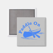 Paddle on Design - Square Magnet (Voorkant / Achterkant)
