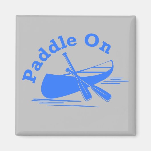 Paddle on Design - Square Magnet (Voorkant)