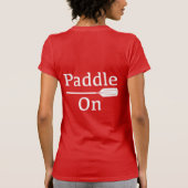"Paddle on Design - Women's Bella Canvas Fine J" T-shirt (Achterkant)