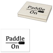 Paddle on Design - Wood Art Stamp Rubberstempel (Gestempeld)