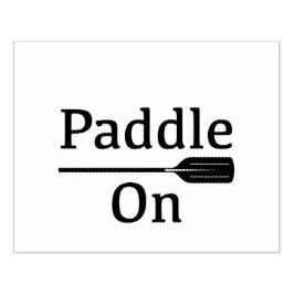 Paddle on Design - Wood Art Stamp Rubberstempel