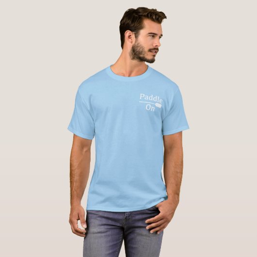 Paddle On Explorer Design - Heren Basic T-Shirt (Voorkant volledig)