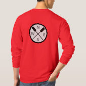 Paddle on Explorer Design - Mannen Long Slapev T-shirt (Achterkant)