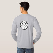 Paddle on Explorer Design - Mannen Long Slapev T-shirt (Achterkant volledig)