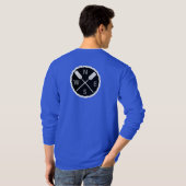 Paddle on Explorer Design - Mannen Long Slapev T-shirt (Achterkant volledig)