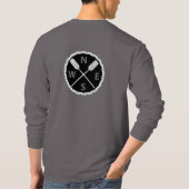 Paddle on Explorer Design - Mannen Long Slapev T-shirt (Achterkant)