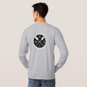 Paddle on Explorer Design - Mannen Long Slapev T-shirt (Achterkant volledig)