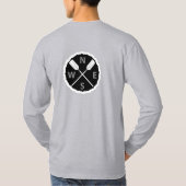 Paddle on Explorer Design - Mannen Long Slapev T-shirt (Achterkant)