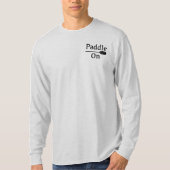 Paddle on Explorer Design - Mannen Long Slapev T-shirt (Voorkant)