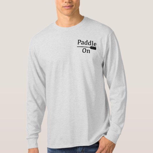 Paddle on Explorer Design - Mannen Long Slapev T-shirt (Voorkant)