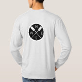 Paddle on Explorer Design - Mannen Long Slapev T-shirt (Achterkant)