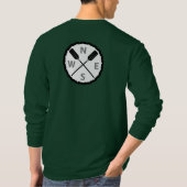 Paddle on Explorer Design - Mannen Long Slapev T-shirt (Achterkant)