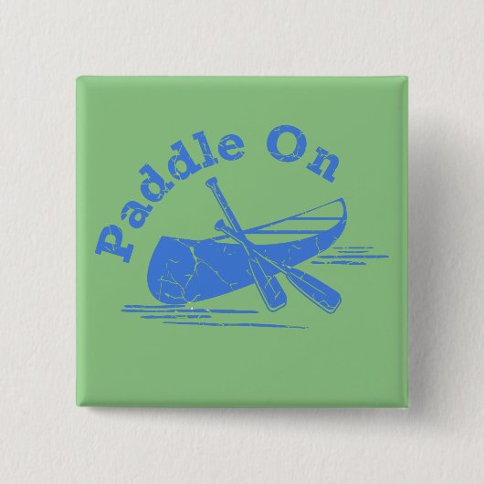 Paddle-ontwerp met stoere knop - vierkante knop button 5,1 cm (Voorkant)