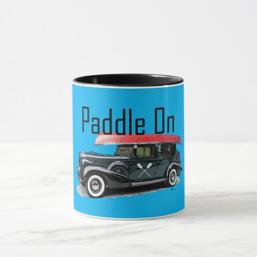 Paddle op het klassieke ontwerp van de auto - geco mok (Midden)