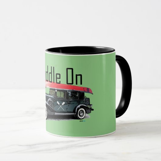 Paddle op het klassieke ontwerp van de auto - geco mok (Voorkant rechts)