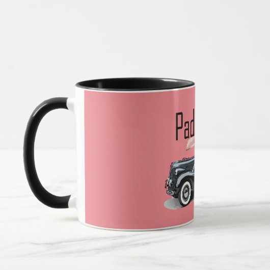 Paddle op het klassieke ontwerp van de auto - geco mok (Links)