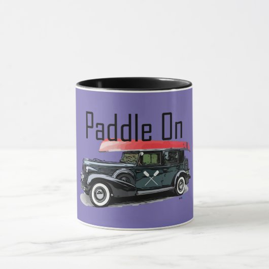 Paddle op het klassieke ontwerp van de auto - geco mok (Midden)