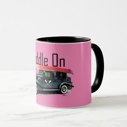 Paddle op het klassieke ontwerp van de auto - geco mok (Voorkant rechts)