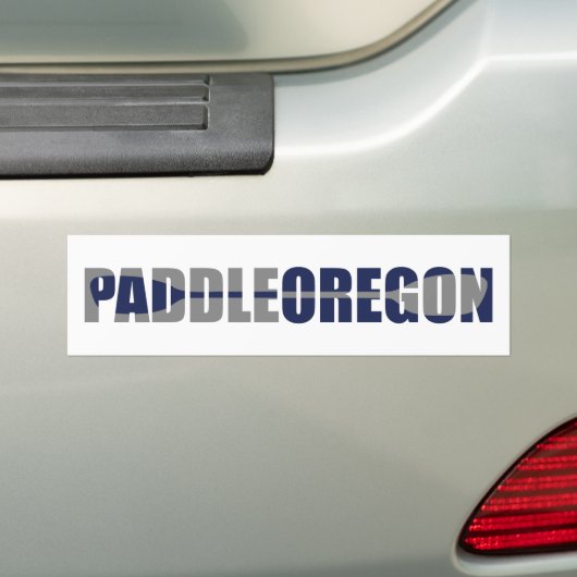 Paddle Oregon Kayaking Bumpersticker (Op auto)
