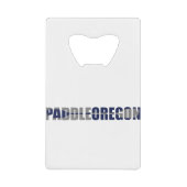 Paddle Oregon Kayaking Creditkaart Flessenopener (Voorkant)