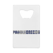 Paddle Oregon Kayaking Creditkaart Flessenopener (Achterkant)