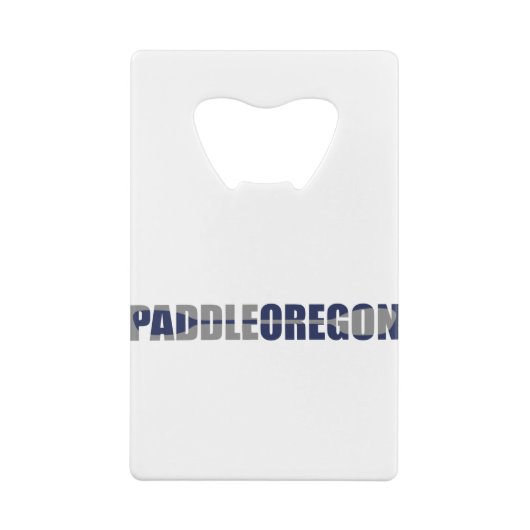 Paddle Oregon Kayaking Creditkaart Flessenopener (Achterkant)