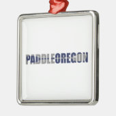 Paddle Oregon Kayaking Metalen Ornament (Links)
