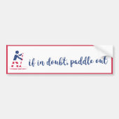 Paddle Out - Amerikaanse vlag Stand Up Paddle Boar Bumpersticker (Voorkant)