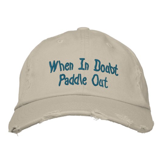 Paddle out noodlijdend honkbal Pet (Voorkant)