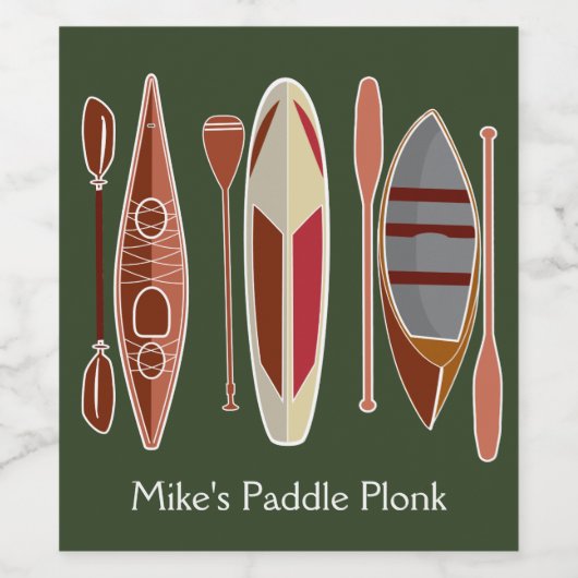 Paddle Passion Wijn Etiket (Enkel label)