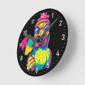 Paddle Peckin' Time Pickleball Ronde Klok (Hoek)