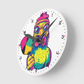 Paddle Peckin' Time Pickleball Ronde Klok (Hoek)