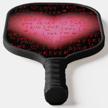 Paddle - Pickle Ball Roze Hart Ontwerp