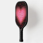 Paddle - Pickle Ball Roze Hart Ontwerp (Links)