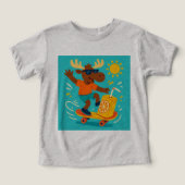 Paddle Pops & Flip Flops – Juggling Moose Summer T (Design voorkant)