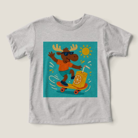 Paddle Pops & Flip Flops – Juggling Moose Summer T (Design voorkant)