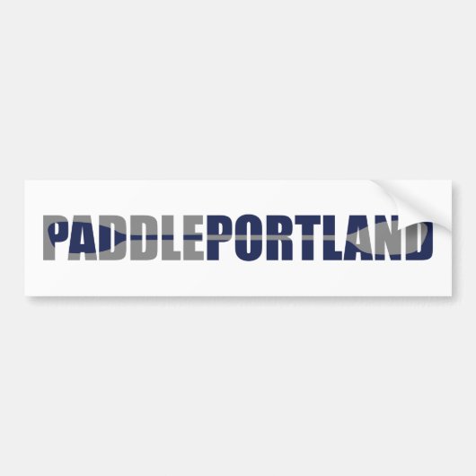 Paddle Portland Kayaking Bumpersticker (Voorkant)