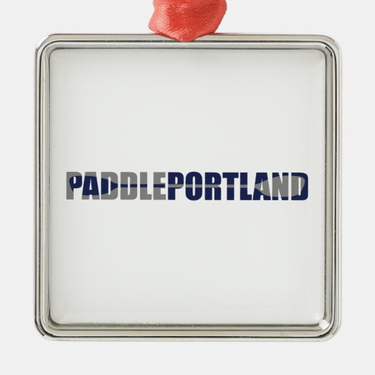 Paddle Portland Kayaking Metalen Ornament (Voorkant)