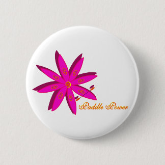 Paddle Power (roze) Ronde Button 5,7 Cm