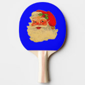 Paddle - Santa Claus - Blauw. Tafeltennisbatje (Achterkant)