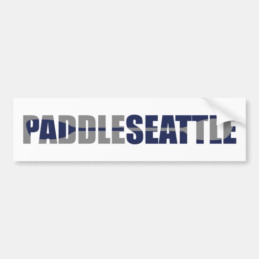 Paddle Seattle Kayaking Bumpersticker (Voorkant)