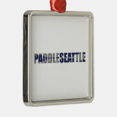 Paddle Seattle Kayaking Metalen Ornament (Rechts)