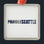 Paddle Seattle Kayaking Metalen Ornament<br><div class="desc">Kayaking en paddleboarding zijn bijzonder populair in Seattle,  met veel water in en rond de stad.</div>