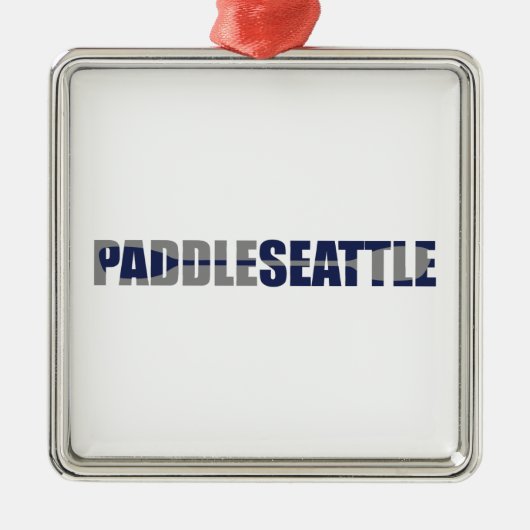 Paddle Seattle Kayaking Metalen Ornament (Voorkant)